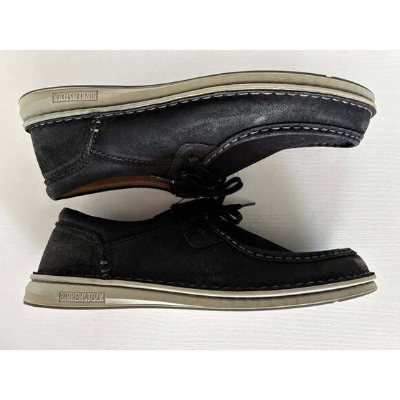 Birkenstock Pasadena III Suede Leather Black Moc-Toe Shoe Men’s 12 /EU 45 - Picture 4 of 10